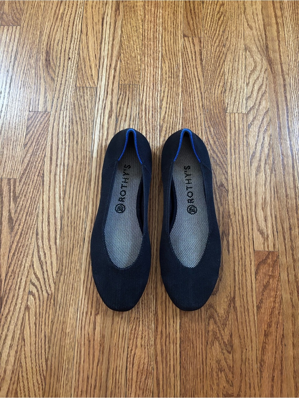 Rothy’s women’s black knit ballet flats size 10.5